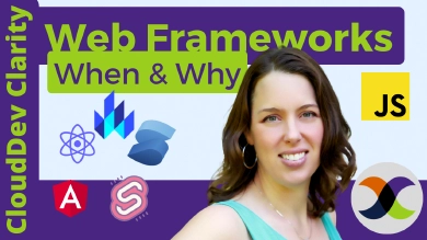 CloudDev Clarity | Episode 7 - React, Angular, & web frameworks: good, bad, and ugly! CloudDev Clarity | Episode 7 - React, Angular, & web frameworks: good, bad, and ugly!