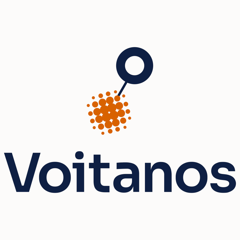 Voitanos logo and company name in new font