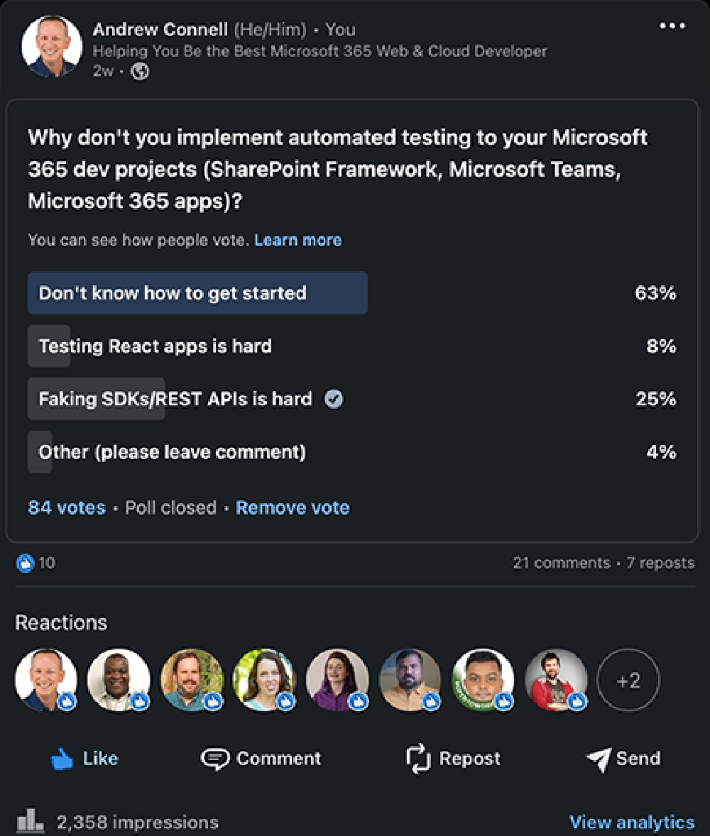 LinkedIn survey results