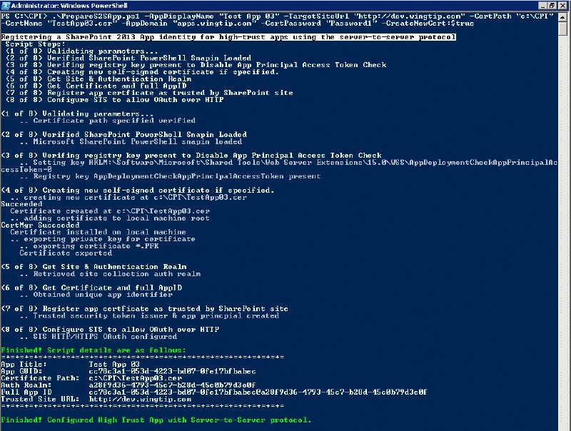 PowerShell Results PowerShell Results