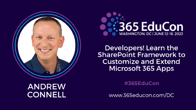 Join me - TechCon365 Washington DC June - SPFx React & Azure