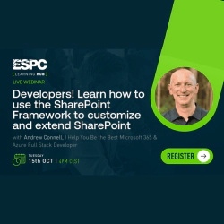 Join me for a free webinar about the SharePoint Framework