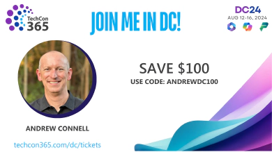 Join me - TechCon365 Washington DC in August - M365 Dev