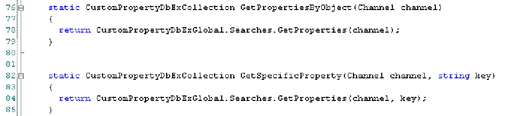 Get Specific Properties & By Object