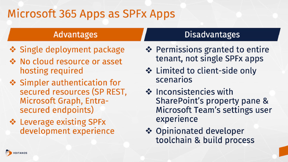 Comparing the SharePoint Framework Advantages & Disadvantages