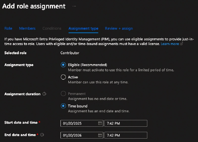 Configure how to grant the Contributor role to a user Configure how to grant the Contributor role to a user