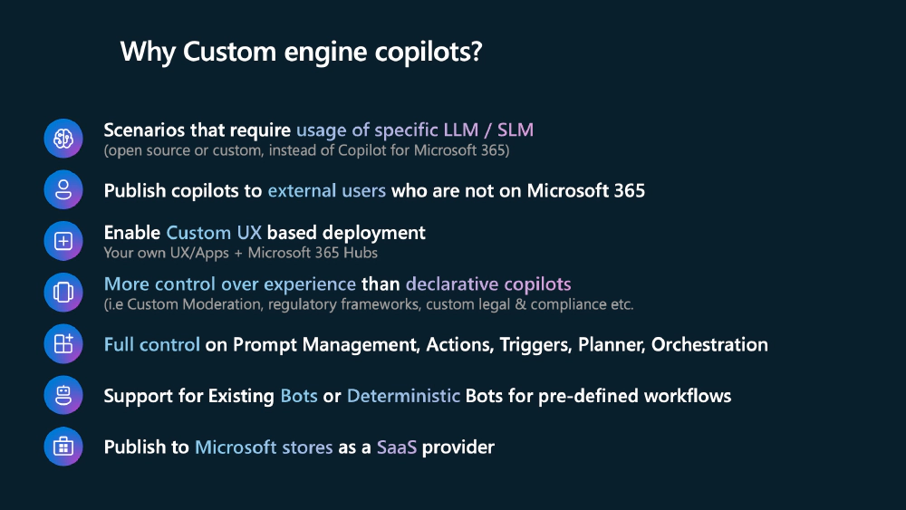 Why custom engine agents