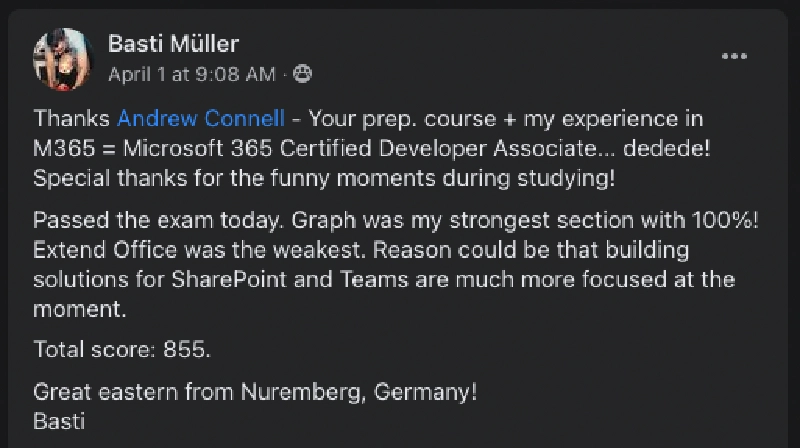 Congrats Basti Muller! Congrats Basti Muller!