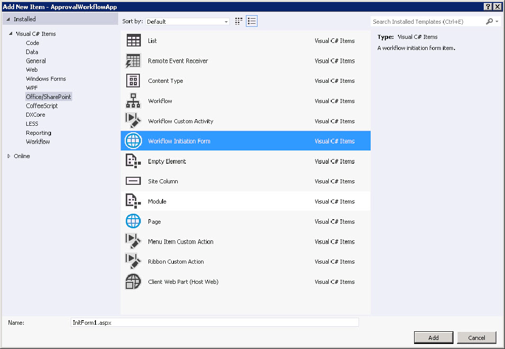 Workflow Initiation Form