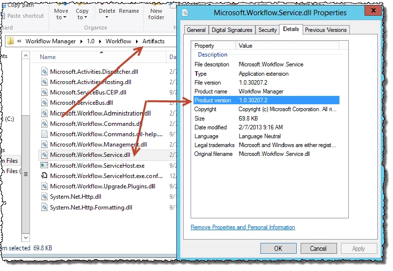 Verify the DLL version Verify the DLL version
