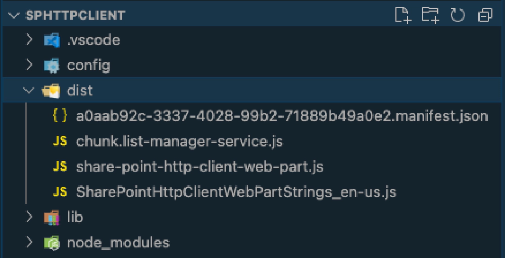 Results of webpack code splitting