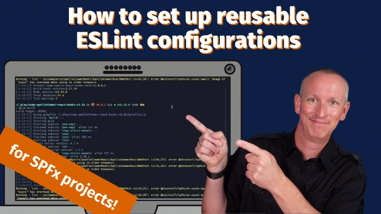 How to set up reusable ESLint configs for SharePoint Framework (SPFx) projects How to set up reusable ESLint configs for SharePoint Framework (SPFx) projects