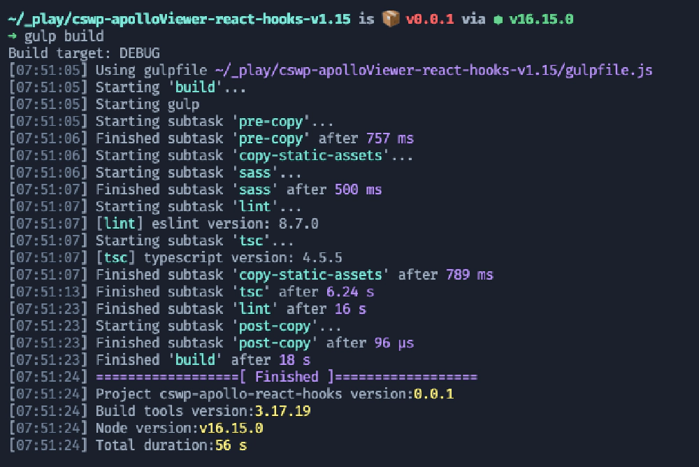 Linting message eliminated using our local ESLint configuration