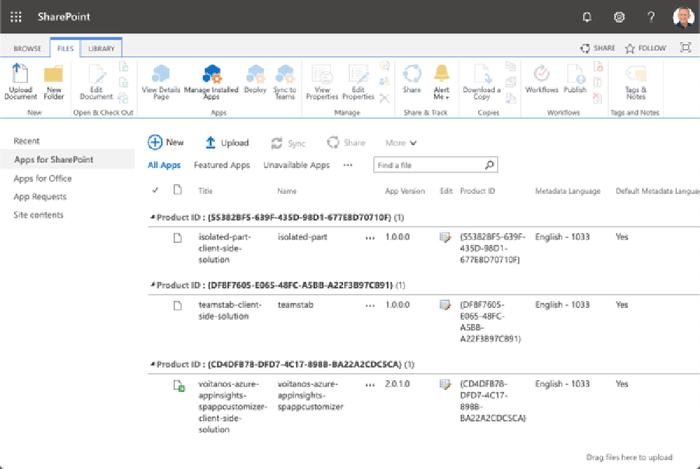 SharePoint App Catalog site