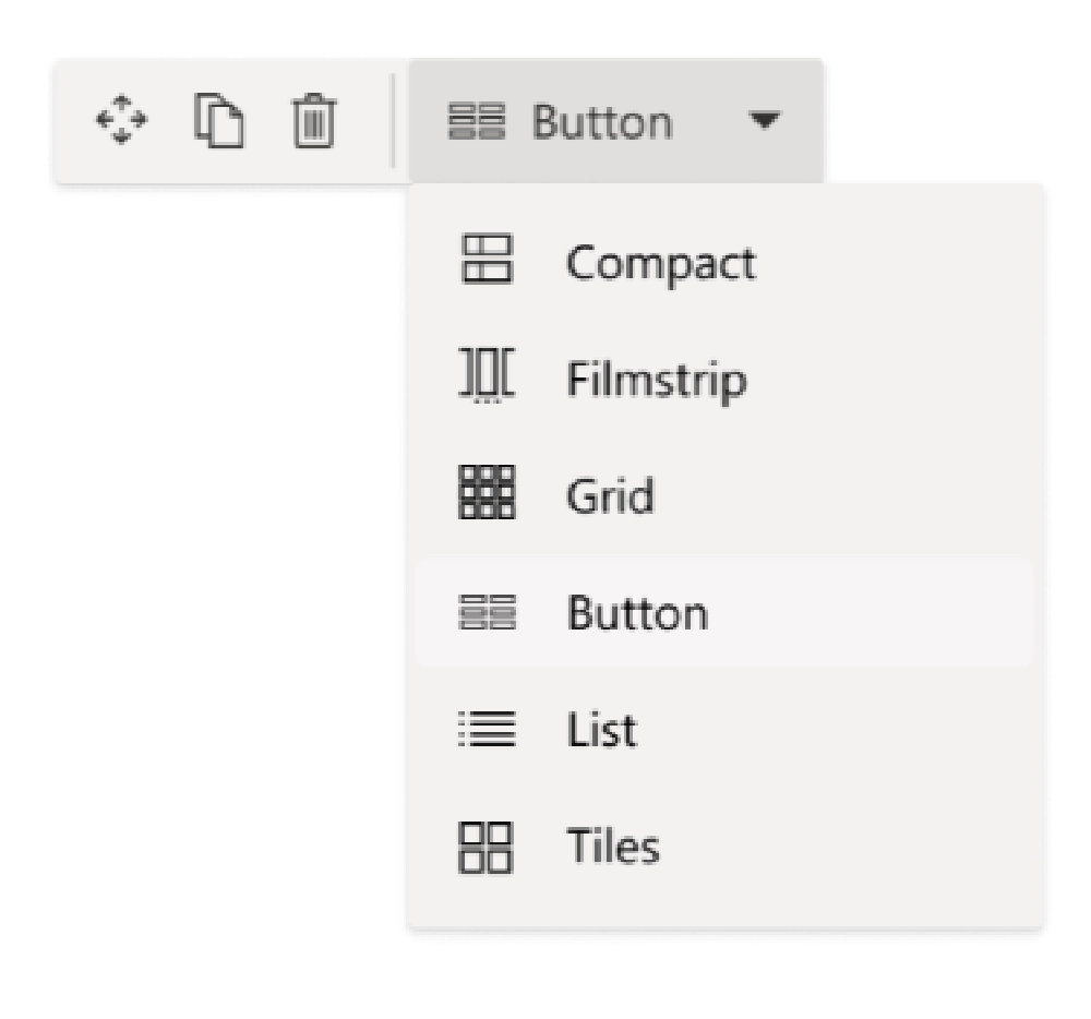 Web Part Top Actions