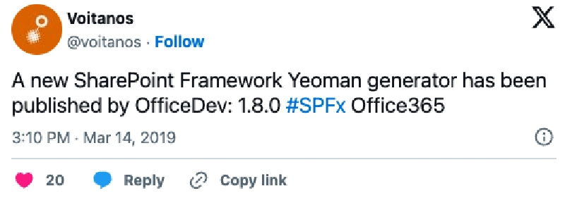 Screenshot of deleted tweet: 'Actually you can do any TypeScript versions listed in the following listing https://npmjs.com/search?q=%40microsoft%2Frush-stack-compiler, so also 3.x' Screenshot of deleted tweet: 'Actually you can do any TypeScript versions listed in the following listing https://npmjs.com/search?q=%40microsoft%2Frush-stack-compiler, so also 3.x'