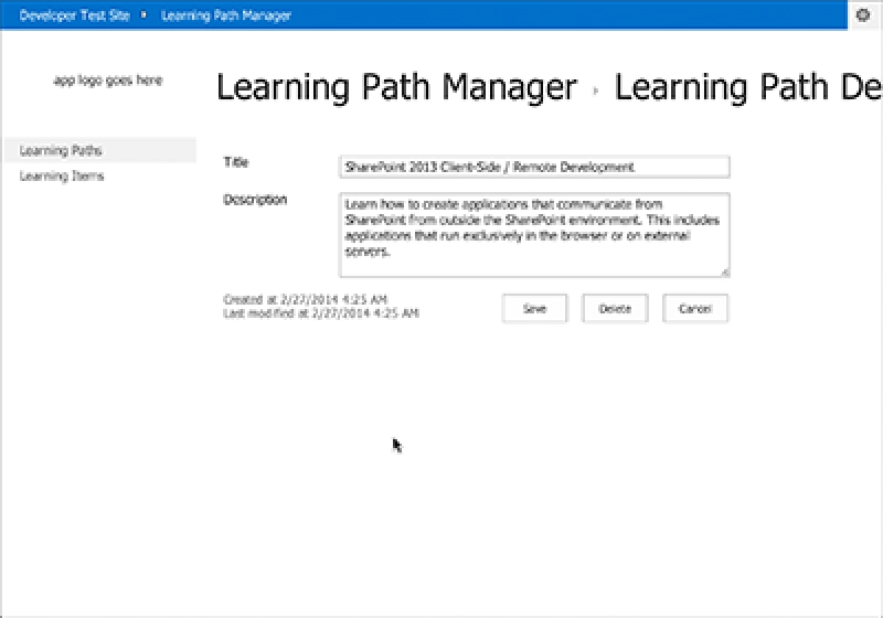 SharePoint SPA Detail UX SharePoint SPA Detail UX