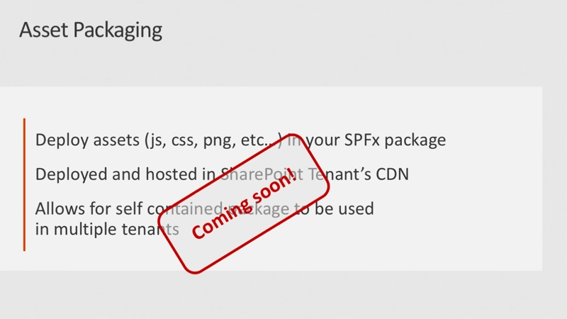 Slide: Asset packaging Slide: Asset packaging