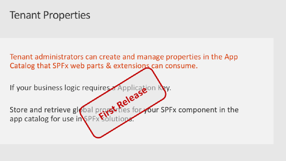 Slide: Tenant properties