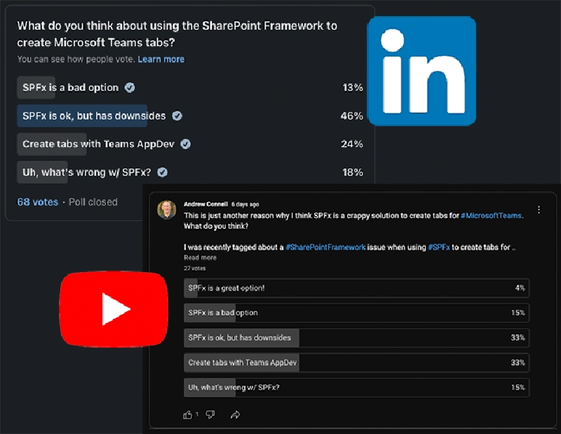 Results of the two polls on LinkedIn and Youtube Results of the two polls on LinkedIn and Youtube