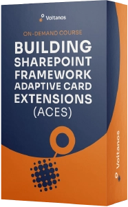 Explore our 'Extend Viva Connections SPFx Adaptive Card Extensions (ACEs)' course Explore our 'Extend Viva Connections SPFx Adaptive Card Extensions (ACEs)' course
