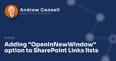 Adding "OpenInNewWindow" option to SharePoint Links lists