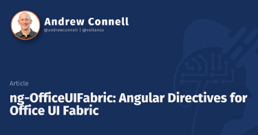 ng-OfficeUIFabric: Angular Directives for Office UI Fabric