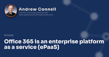 Office 365 is an enterprise platform as a service (ePaaS)