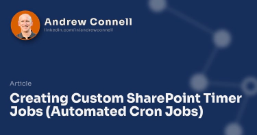 Creating Custom SharePoint Timer Jobs (Automated Cron Jobs)