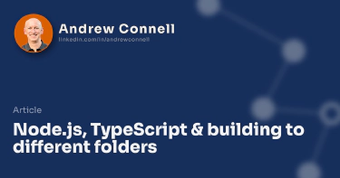 Node.js, TypeScript & building to different folders