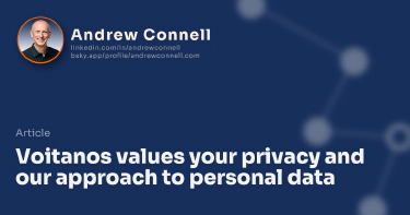 Voitanos values your privacy and our approach to personal data