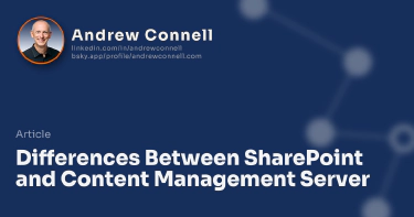 Differences Between SharePoint and Content Management Server