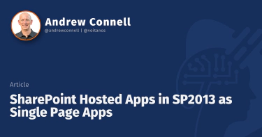 SharePoint Hosted Apps in SP2013 as Single Page Apps