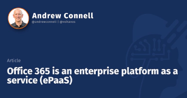 Office 365 is an enterprise platform as a service (ePaaS)