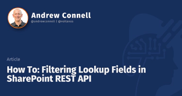 How To: Filtering Lookup Fields in SharePoint REST API