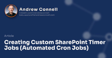 Creating Custom SharePoint Timer Jobs (Automated Cron Jobs)