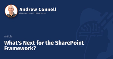 What's Next for the SharePoint Framework?