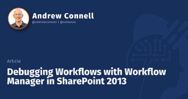 Debugging Workflows with Workflow Manager in SharePoint 2013