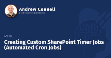 Creating Custom SharePoint Timer Jobs (Automated Cron Jobs)