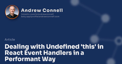 Dealing with Undefined 'this' in React Event Handlers in a Performant Way