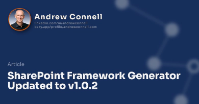 SharePoint Framework Generator Updated to v1.0.2