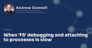 When 'F5' debugging and attaching to processes is slow