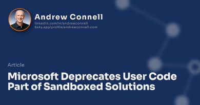 Microsoft Deprecates User Code Part of Sandboxed Solutions