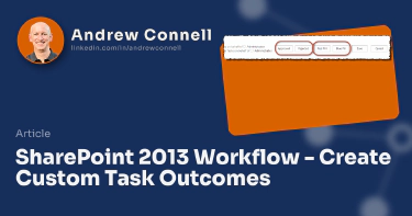 SharePoint 2013 Workflow - Create Custom Task Outcomes