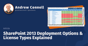 SharePoint 2013 Deployment Options & License Types Explained