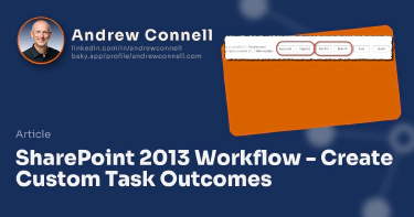 SharePoint 2013 Workflow - Create Custom Task Outcomes