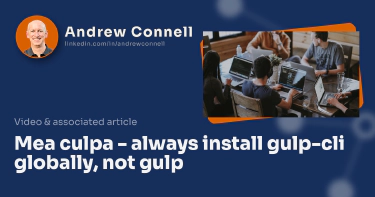 Mea culpa - always install gulp-cli globally, not gulp