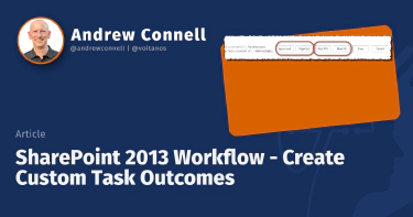 SharePoint 2013 Workflow - Create Custom Task Outcomes