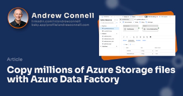 Copy millions of Azure Storage files with Azure Data Factory