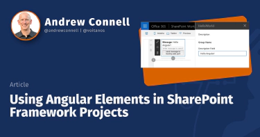 Using Angular Elements in SharePoint Framework Projects